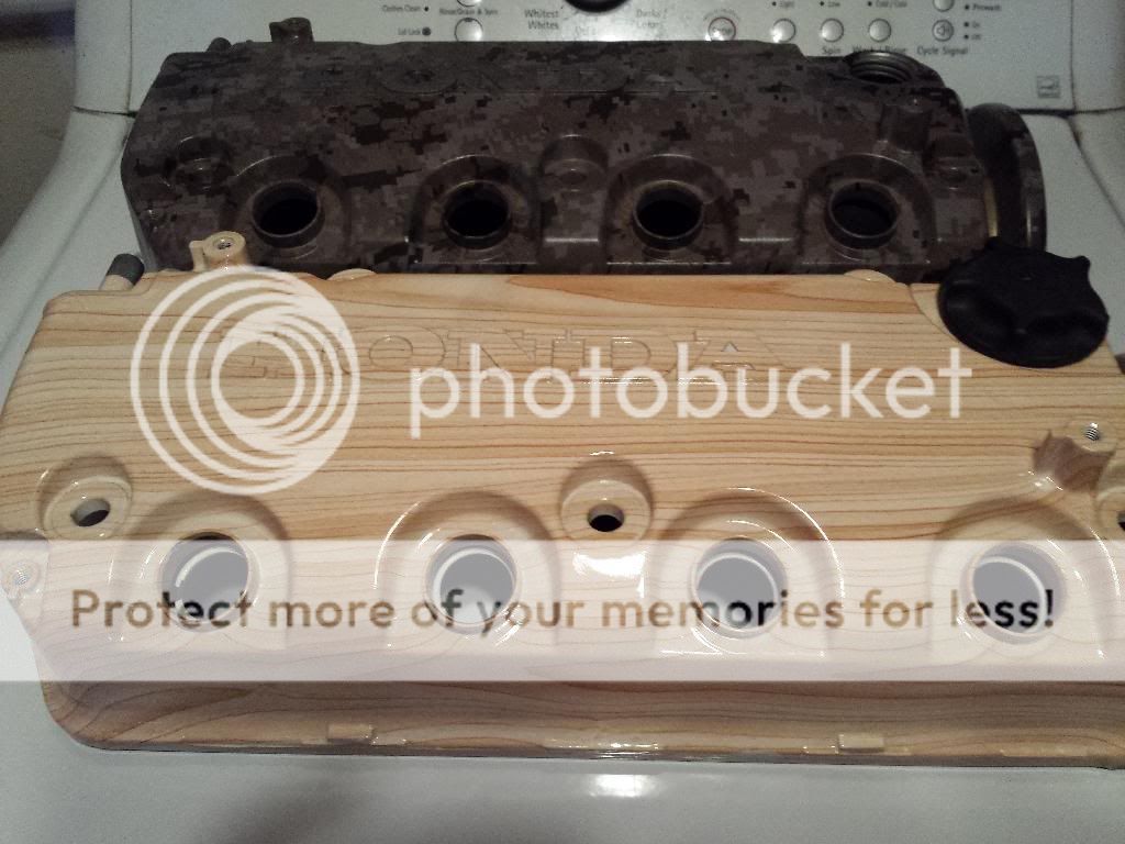 D16 Valve Covers....HydroDipped and Powdercoated HondaTech Honda